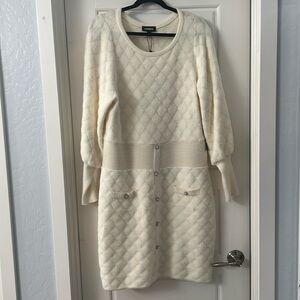 EXPRESS fuzzy sweater dress Sz XL